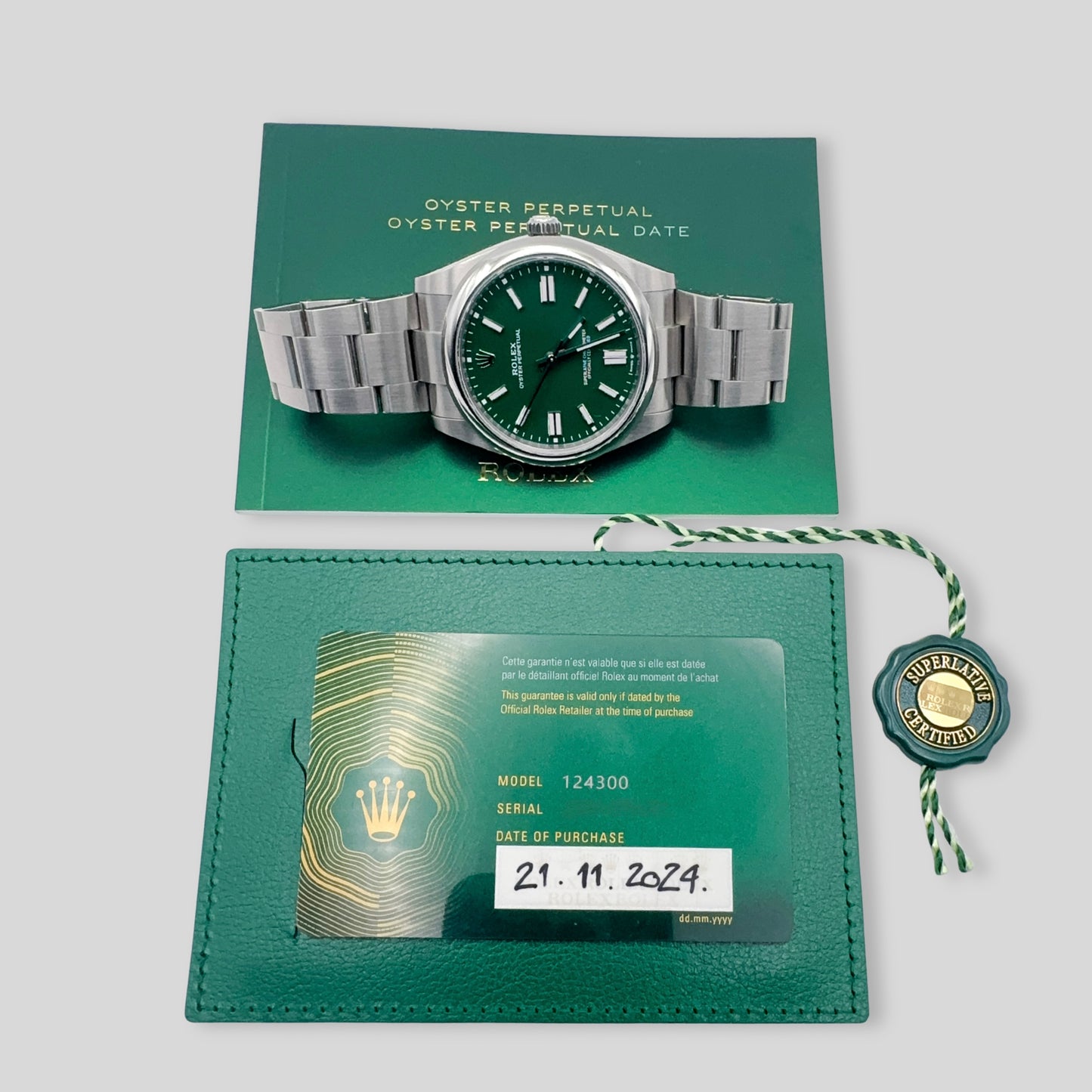 Rolex OysterPerpetual 41 green