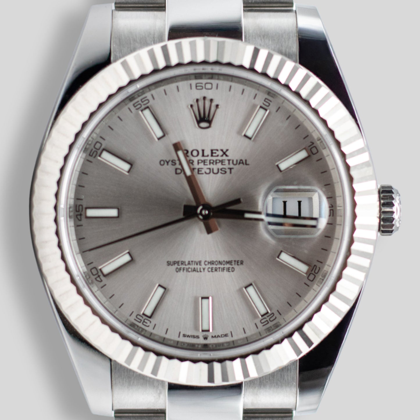 Rolex DateJust 41 mm "Silver" FULLSET-ZUG-2023