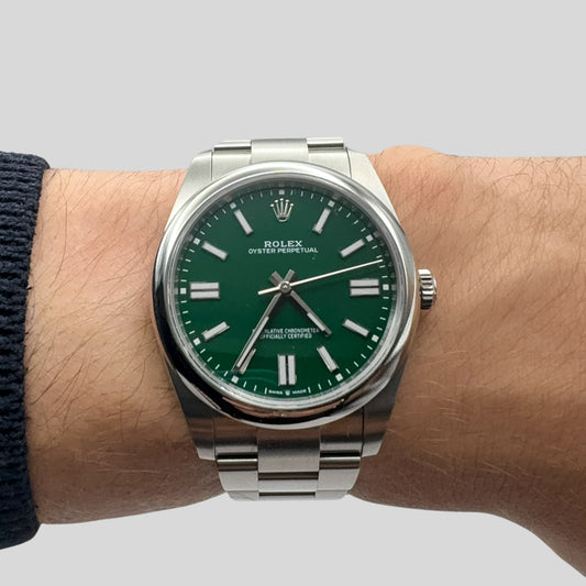 Rolex OysterPerpetual 41 green