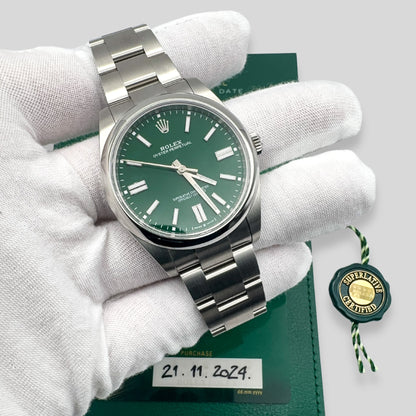Rolex OysterPerpetual 41 green
