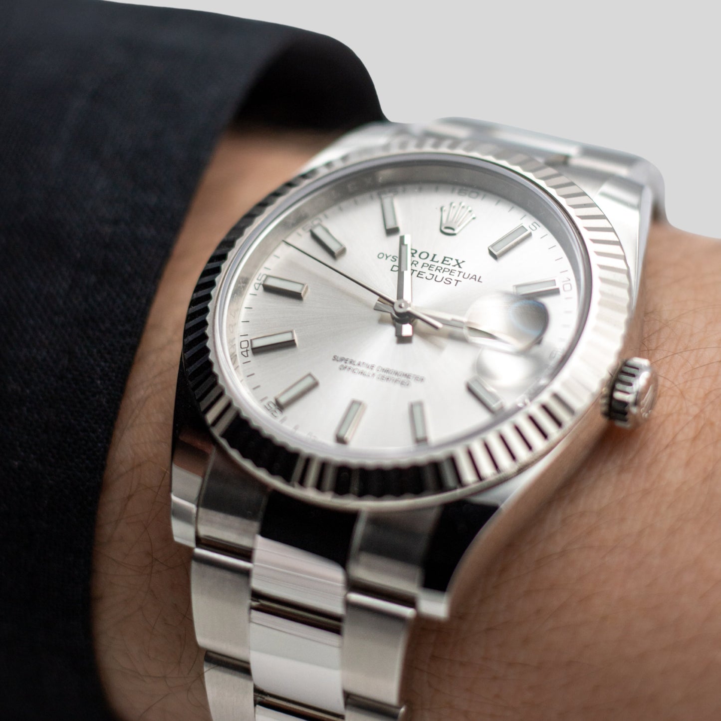 Rolex DateJust 41 mm "Silver" FULLSET-ZUG-2023