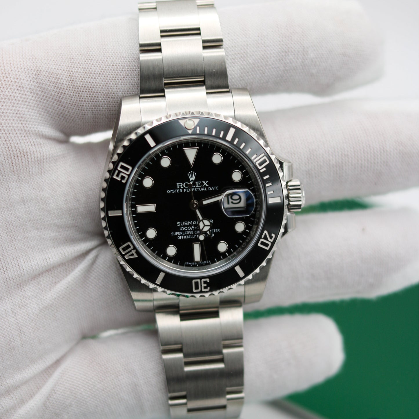 Rolex Submariner 116610LN | NOS | Full Set | 2018 | White Serial Hang Tag | LC100 | teilverklebt FULLSET-ZUG-2018